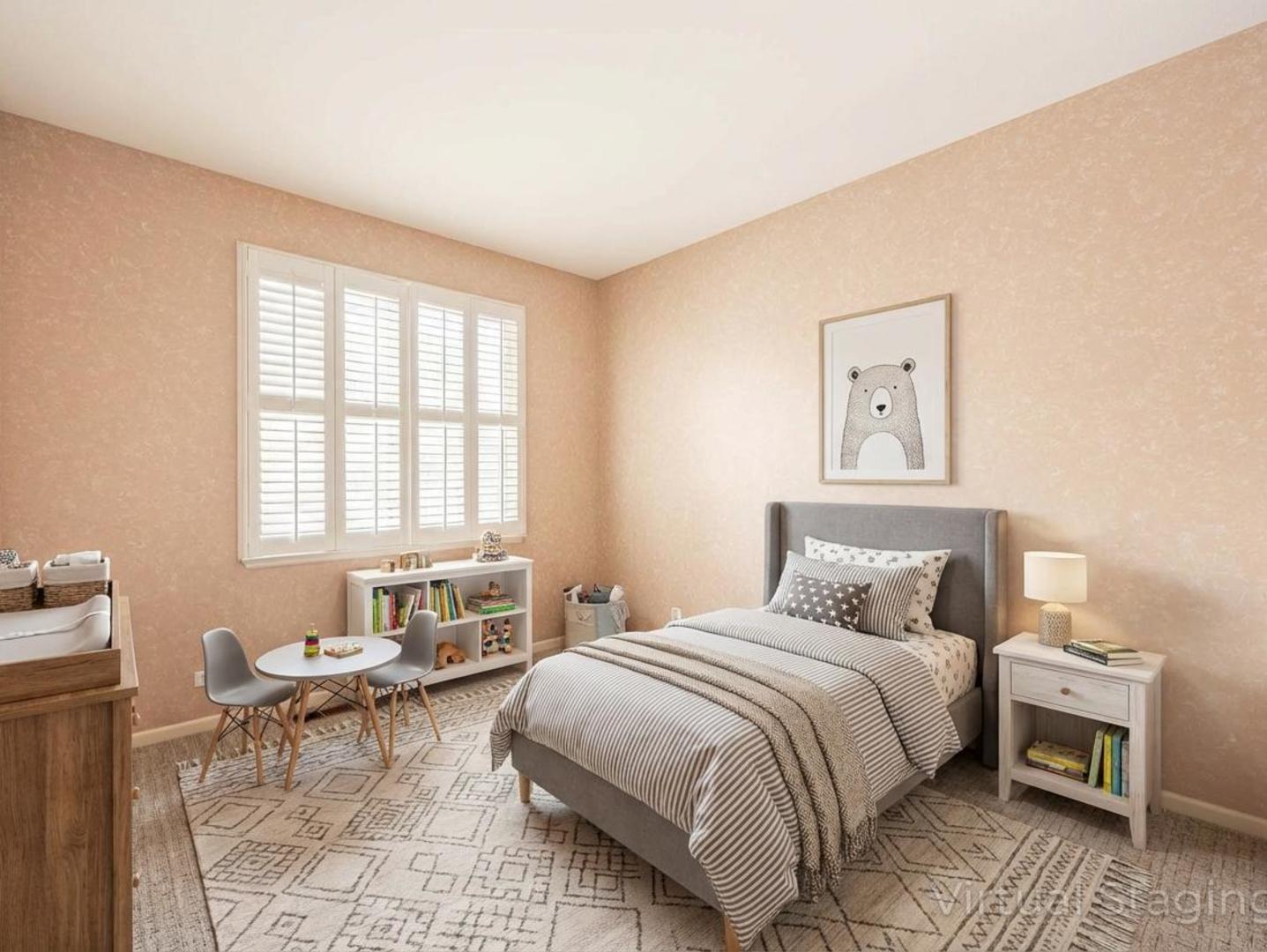 498 Capital Lane Gurnee, IL 60031 - Photo 8 of 15 a bedroom with a bed and wooden floor