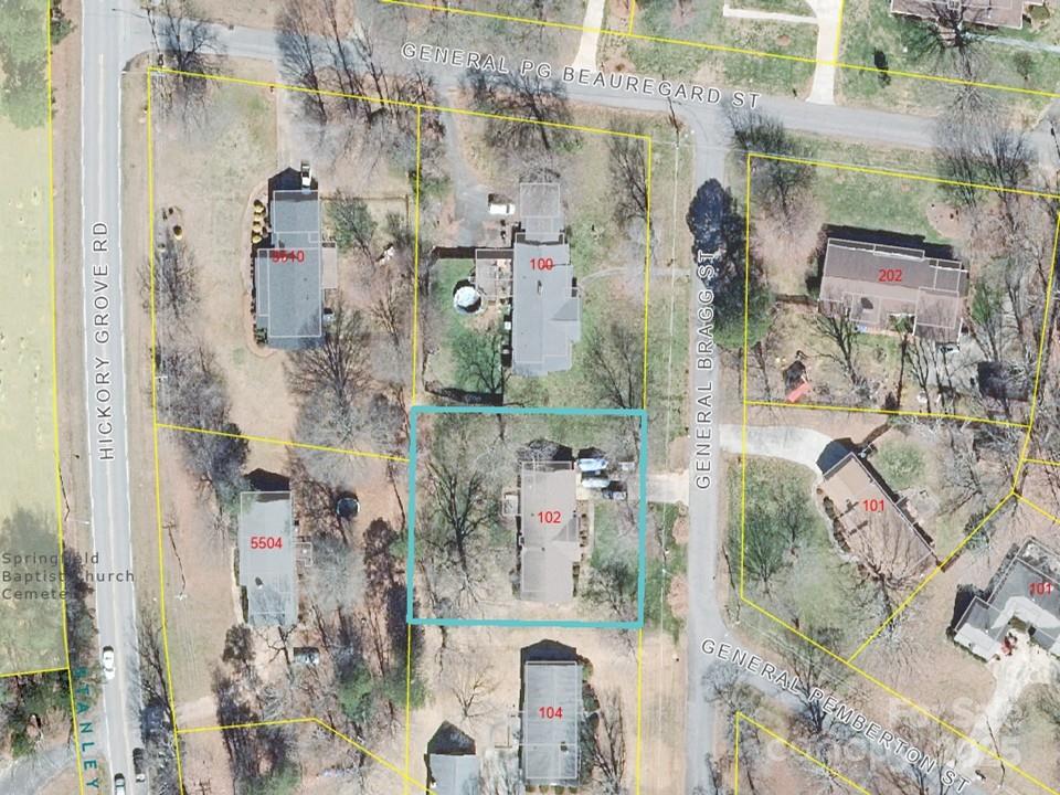 102 General Bragg Street Stanley, NC 28164 - Photo 31 of 31 an aerial view of residential houses with outdoor space