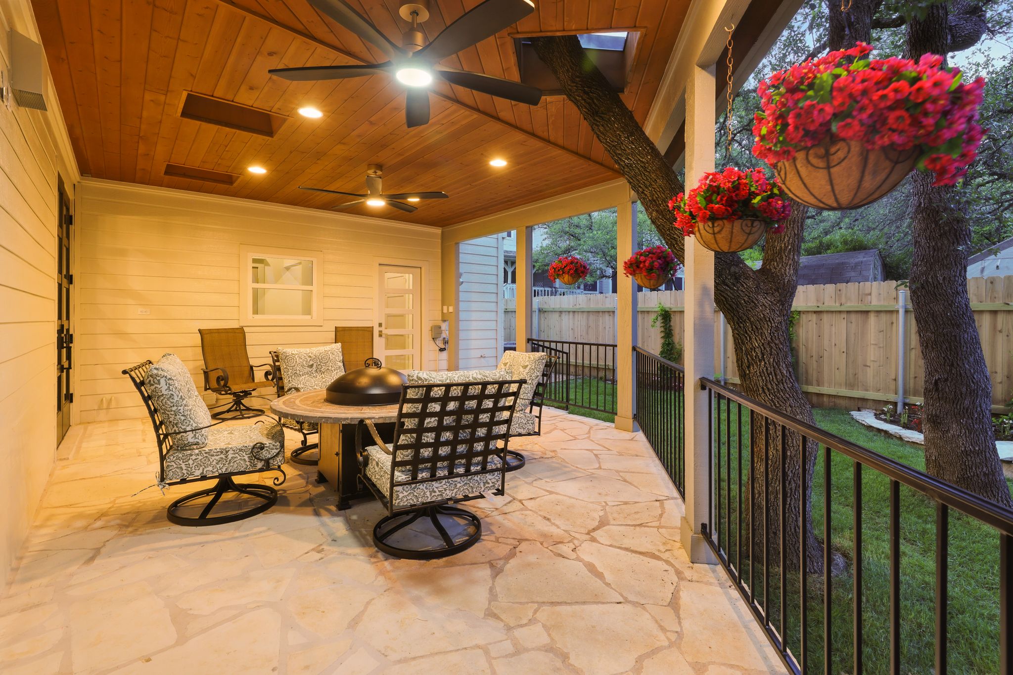 6905 Rudi Cove Austin, TX 78759 - Photo 35 of 36 View of patio with a ceiling fan and outdoor dining space