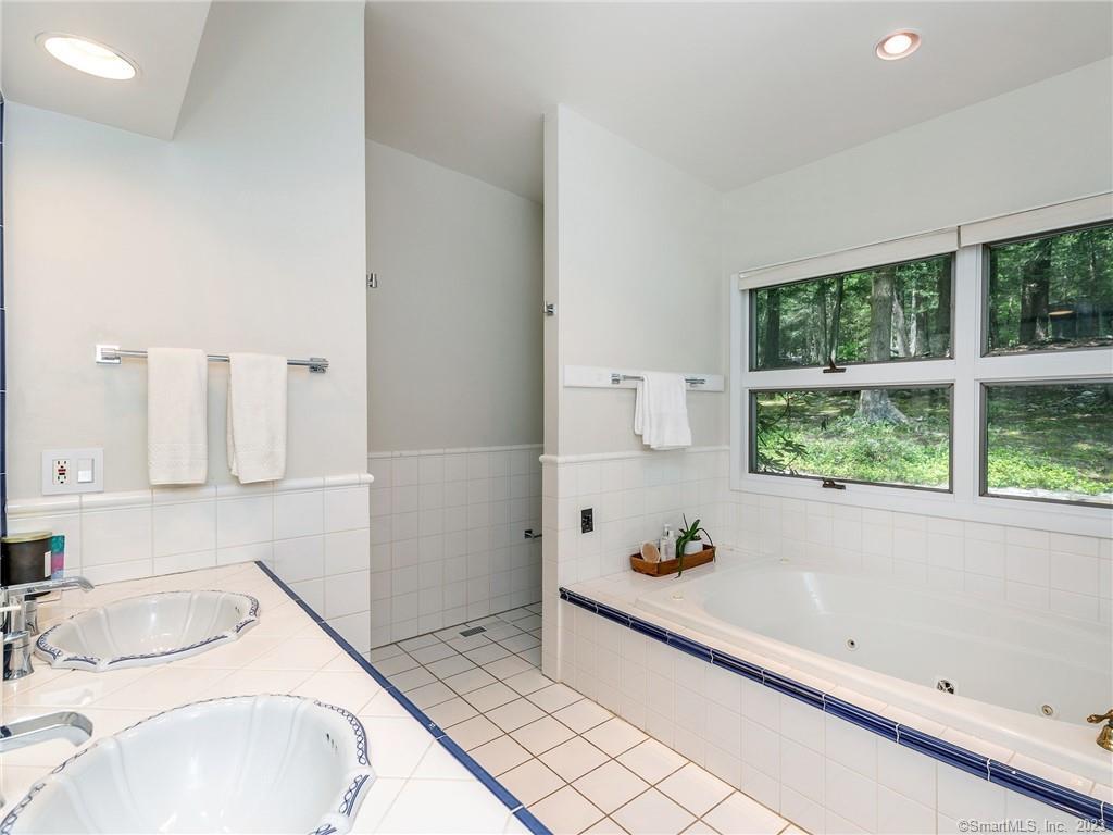 95 Shinar Mountain Road Washington, CT 06794 - Photo 12 of 28 a bathroom with a sink and a bathtub