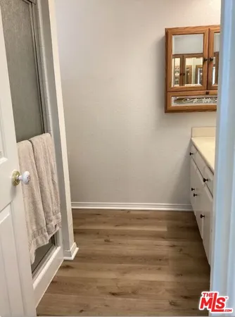 a view of a hallway with entryway