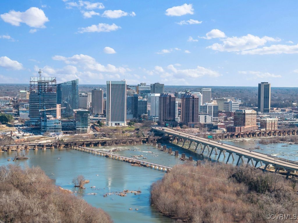 2117 Borough Ridge Street Richmond, VA 23225 - Photo 24 of 27 Aerial view with a view of city and a water view