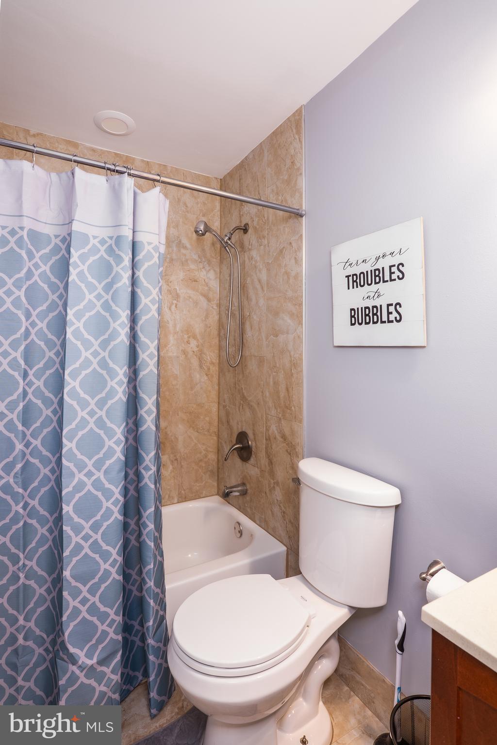 1247 Carroll Street Baltimore, MD 21230 - Photo 13 of 24 a bathroom with a toilet and a shower