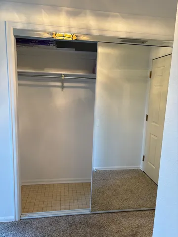 a view of closet area