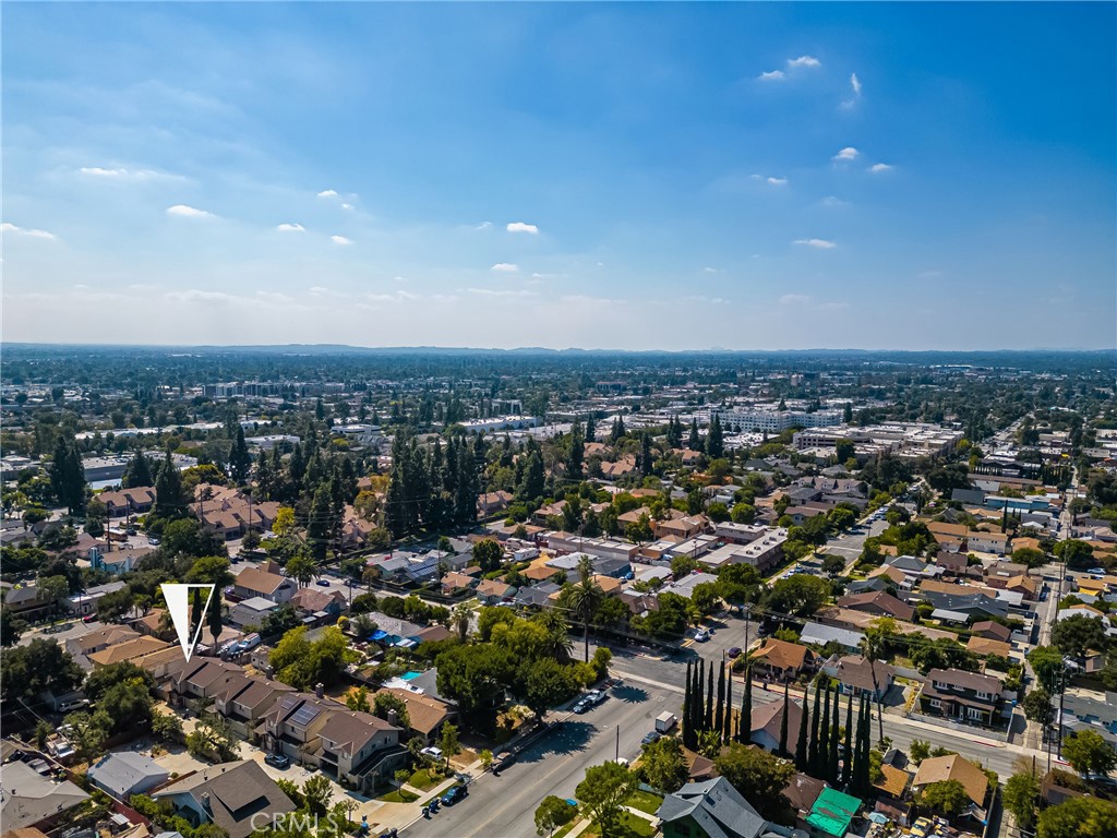 418 East Olive Avenue, Unit B Monrovia, CA 91016 - Photo 36 of 41 an aerial view of a city with lots of residential buildings
