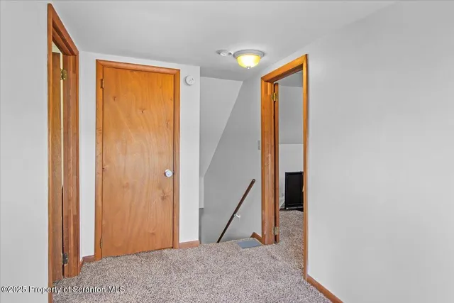 a view of an front door