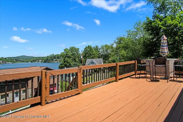 a view of a city from a balcony