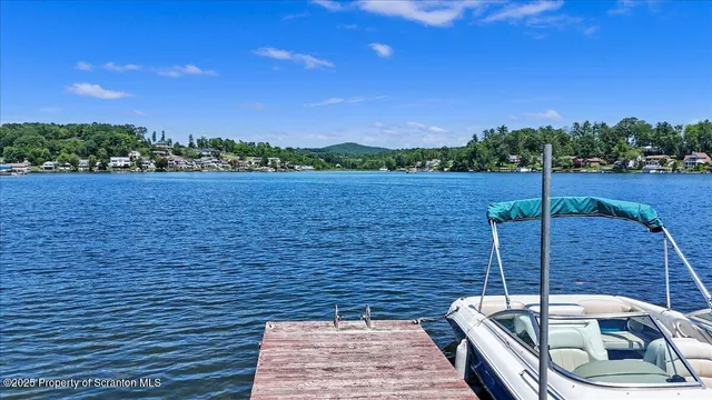 a view of a terrace with sky view