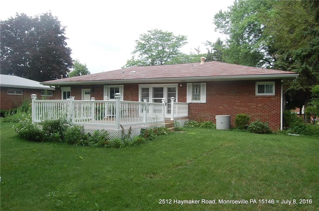 2512 Haymaker Road Monroeville, PA 15146 - Photo 3 of 9 Rear view with Trex deck