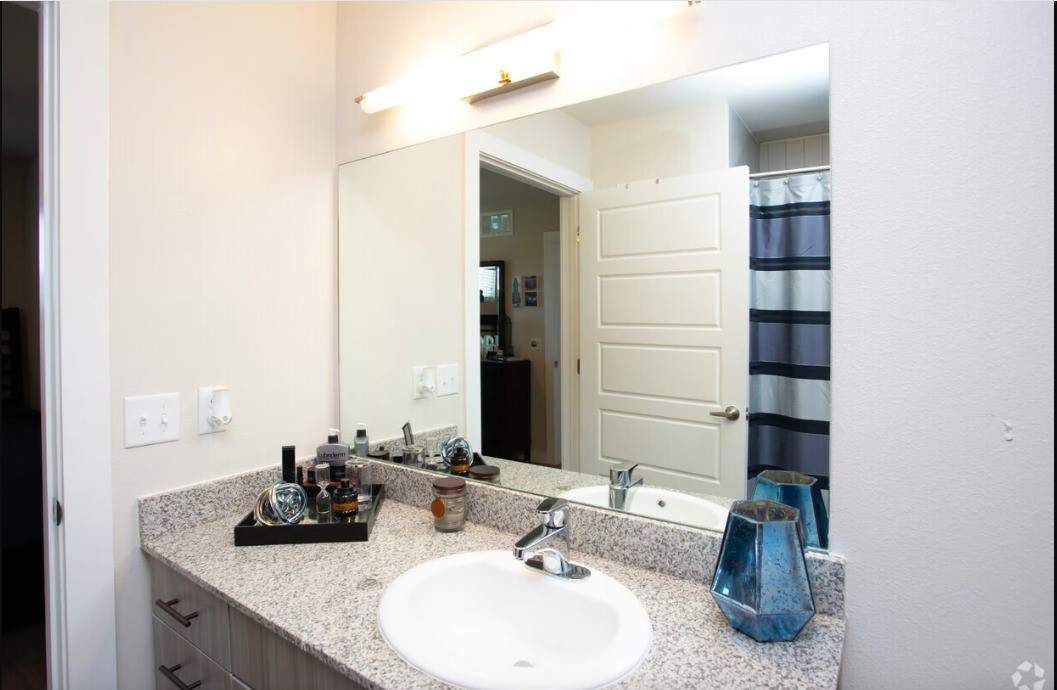 1800 South I- 35 Service Road Austin, TX 78748 - Photo 13 of 21 a bathroom with a sink and a mirror