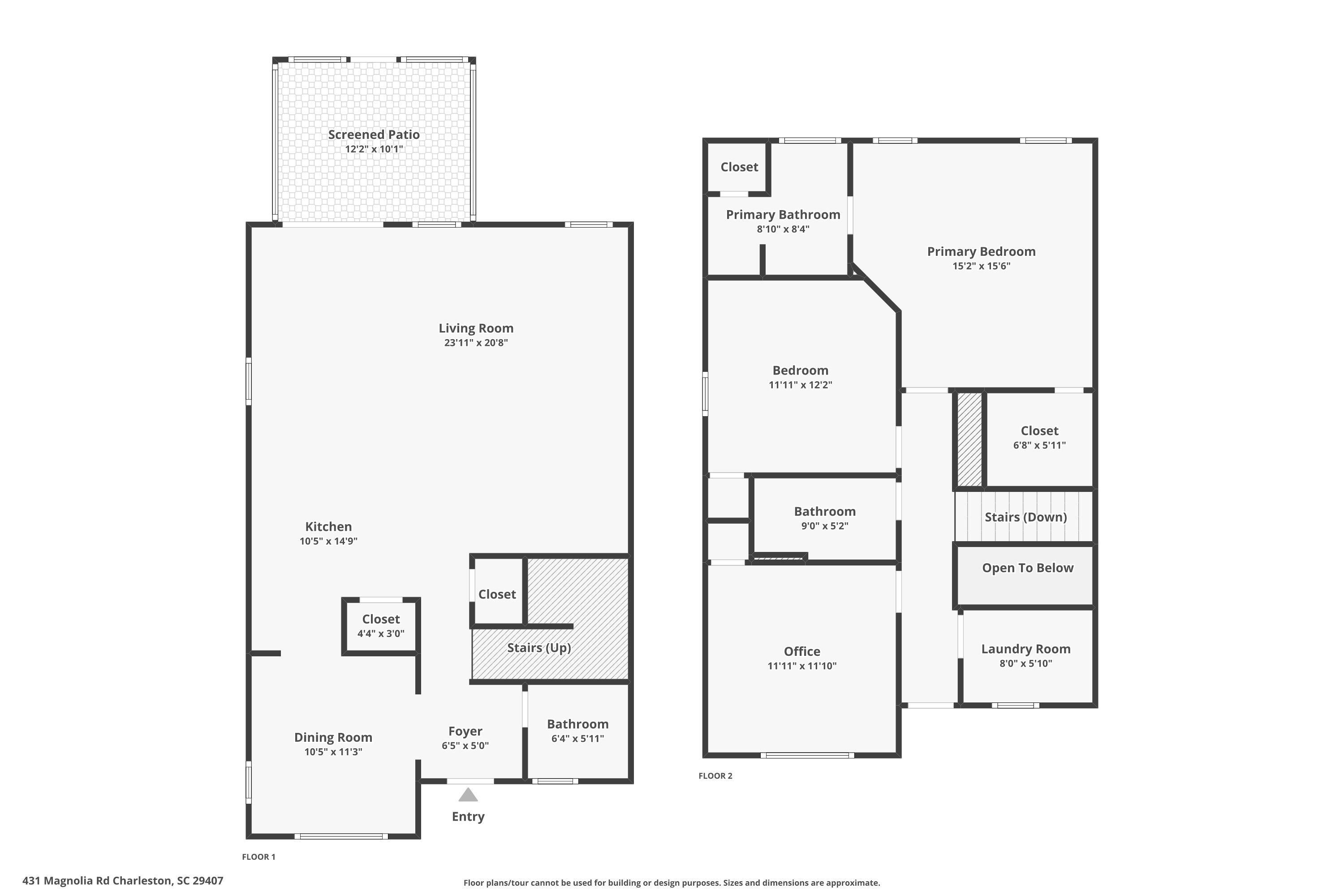 431 Magnolia Road Charleston, SC 29407 - Photo 61 of 61 Combined Floor Plan