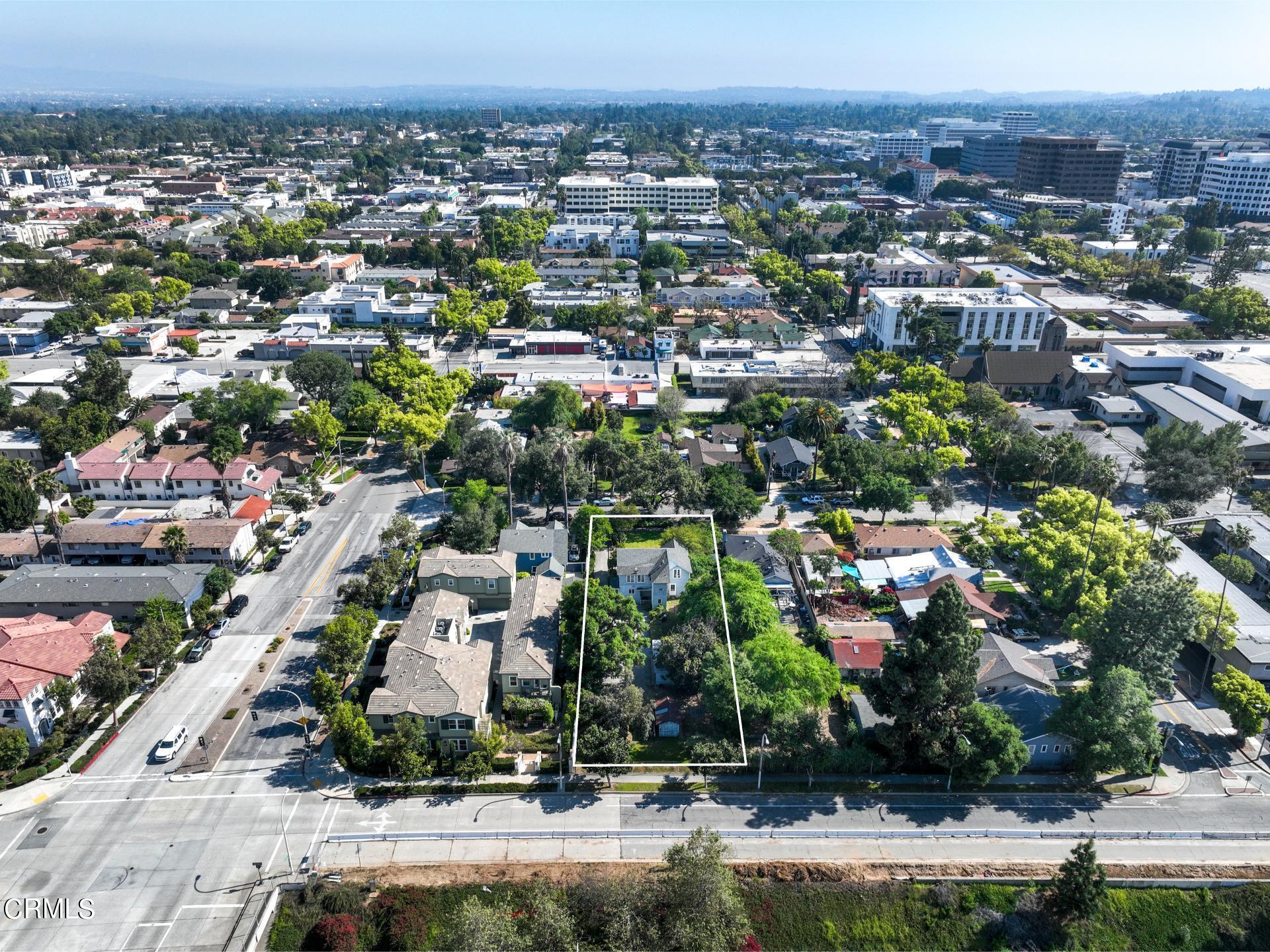 1055 Locust Street Pasadena, CA 91106 - Photo 10 of 14 an aerial view of a city