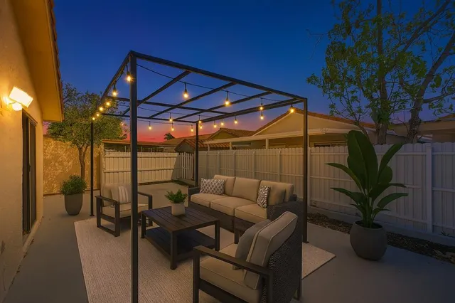a view of balcony with couch