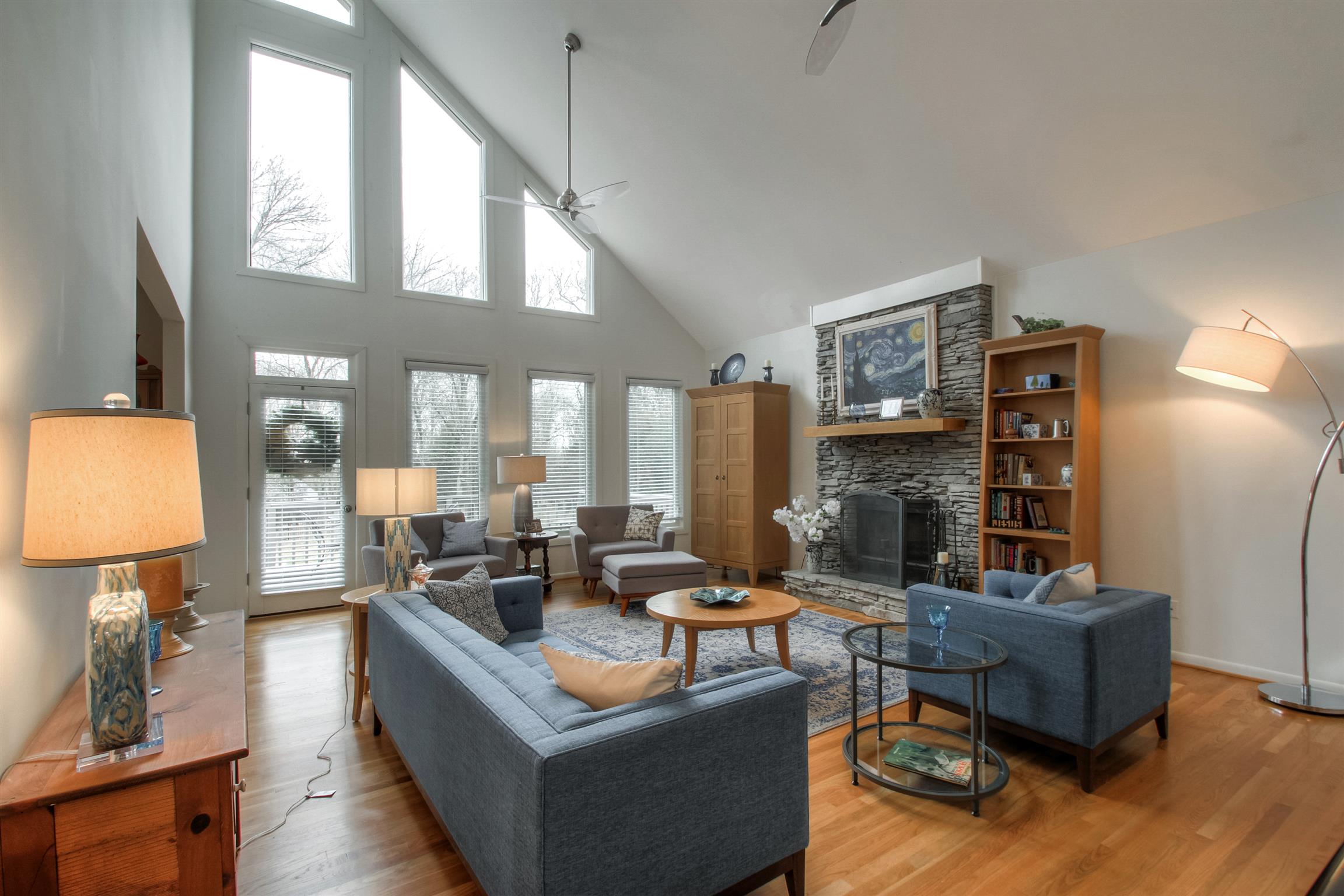 788 High Point Ridge Road Franklin, TN 37069 - Photo 13 of 30 a living room with fireplace furniture and a large window