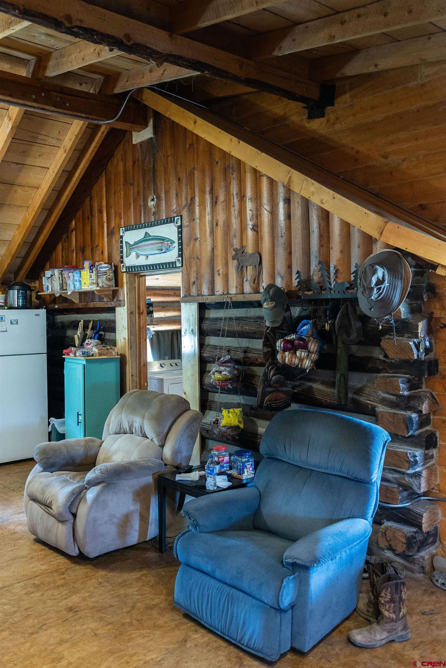 4650 Usfs Rd 516 Creede, CO 81130 - Photo 20 of 33 a living room with furniture and a fireplace