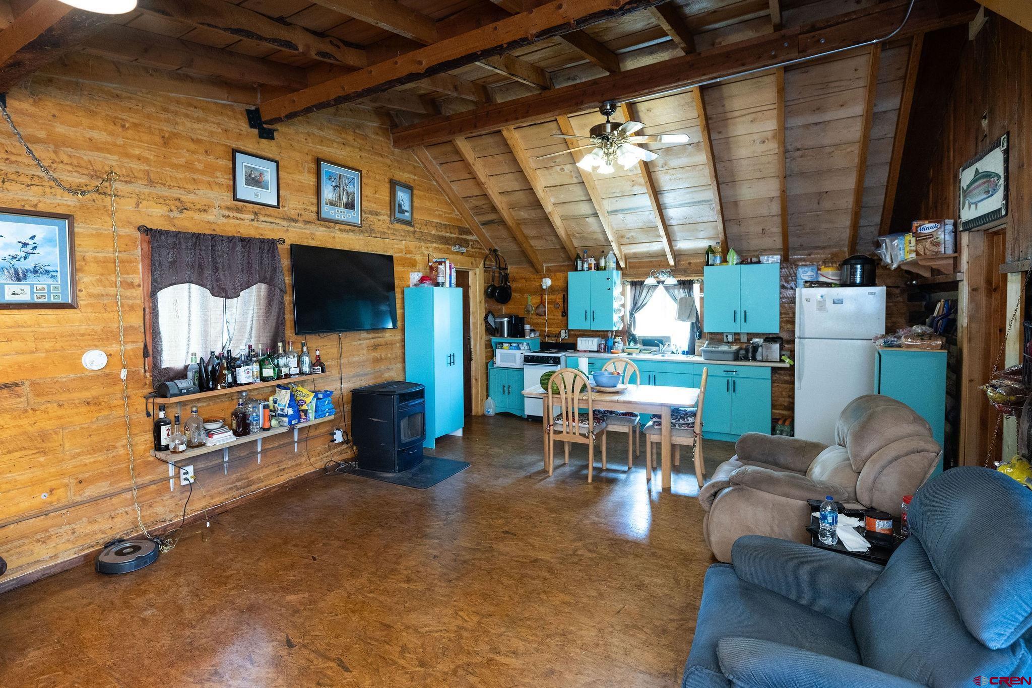 4650 Usfs Rd 516 Creede, CO 81130 - Photo 6 of 33 a living room with furniture and a flat screen tv