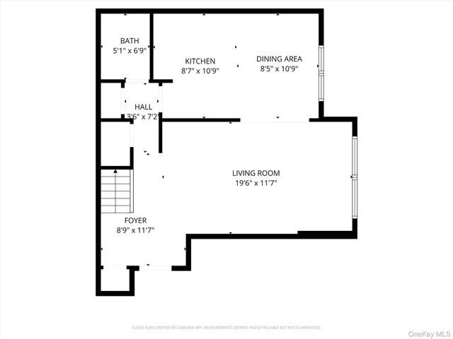 a picture of a bench in a white building