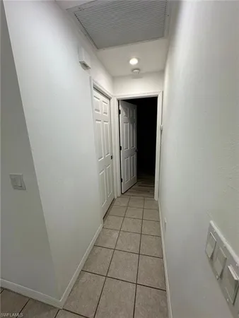 a view of an empty room