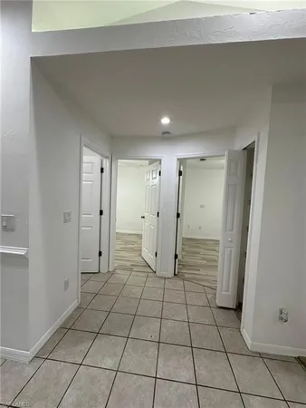 a view of an empty room