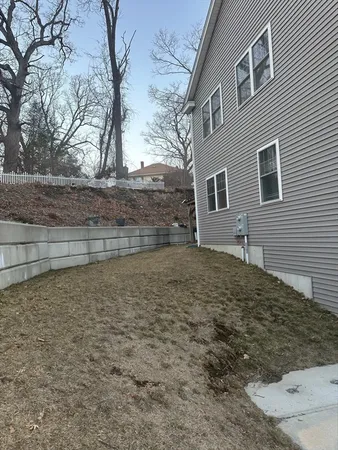 a backyard of a house