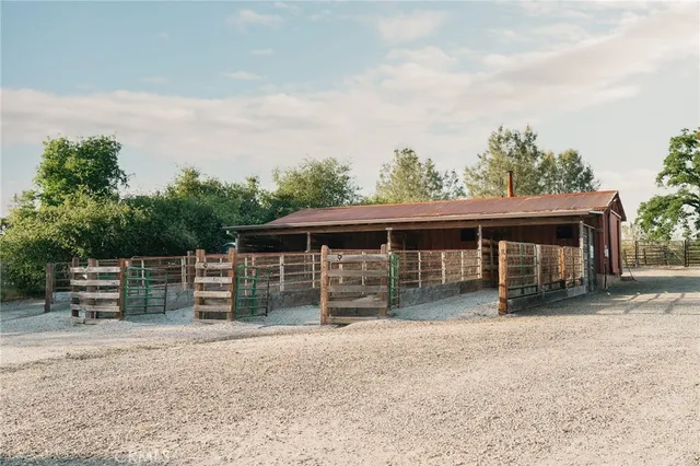 a view of a water with an outdoor space