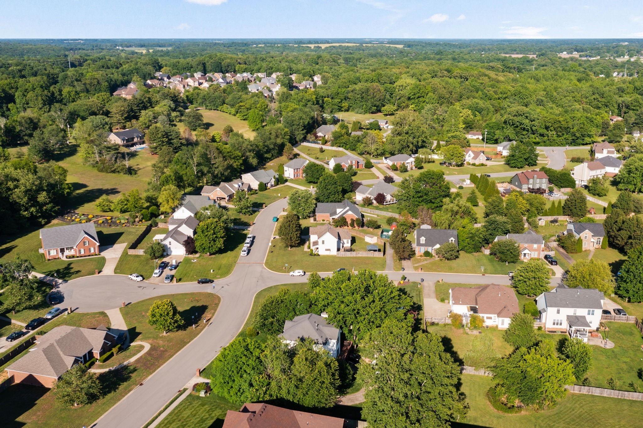 3572 Rabbit Run Trail Adams, TN 37010 - Photo 39 of 44 an aerial view of residential houses with outdoor space