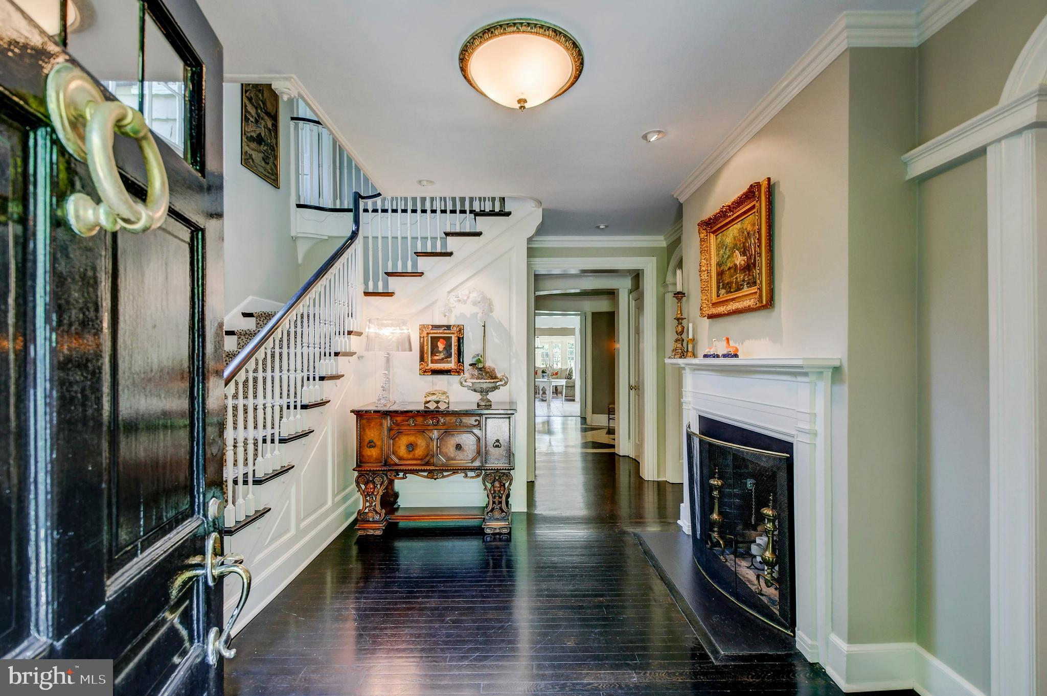 801 St Georges Road Baltimore, MD 21210 - Photo 7 of 90 Foyer fireplace beckons you in