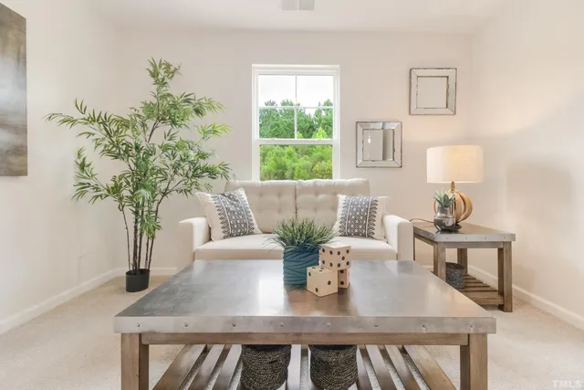 a view of table and chair with wooden floor