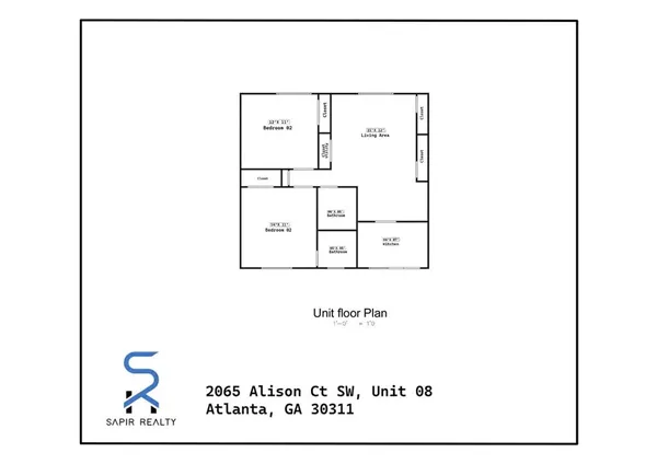 $1,100 | 2065 Alison Court Southwest, Unit 8, Atlanta, GA 30311