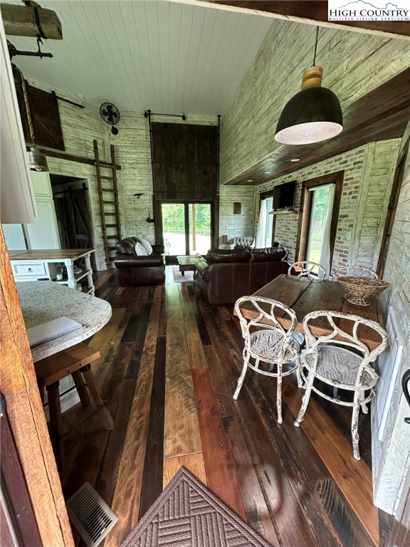972 West Deep Ford Road Lansing, NC 28643 - Photo 9 of 45 a view of a dining room with furniture window and outside view