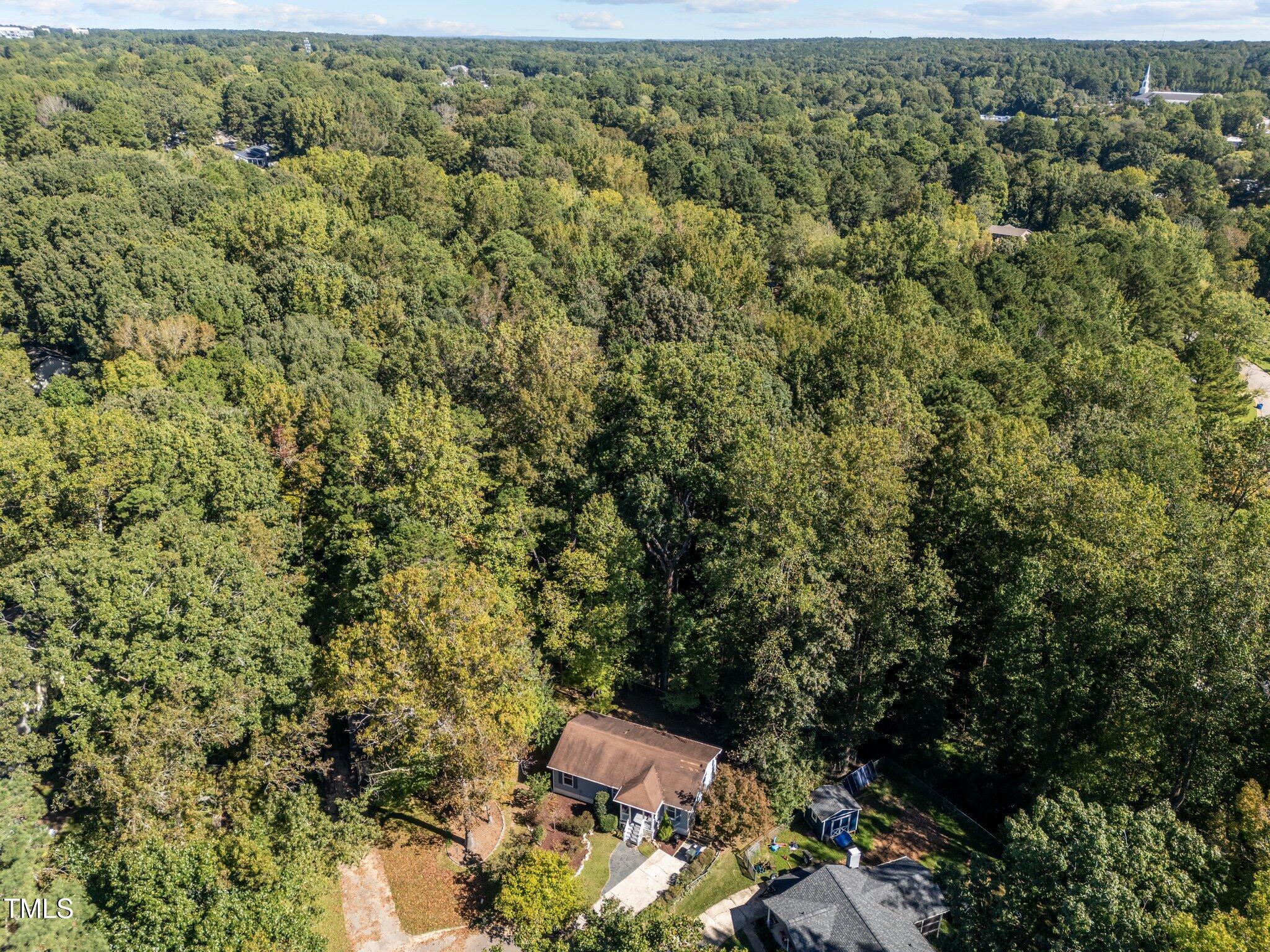 1104 Terrace Court Raleigh, NC 27615 - Photo 38 of 39 an aerial view of a house with a yard