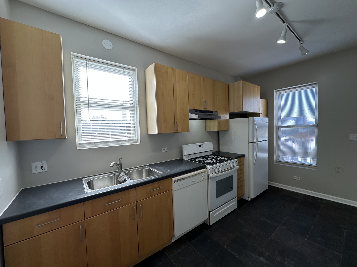 3946 North Cicero Avenue, Unit 1 Chicago, IL 60641 - Photo 5 of 17 a kitchen with stainless steel appliances a sink stove and window