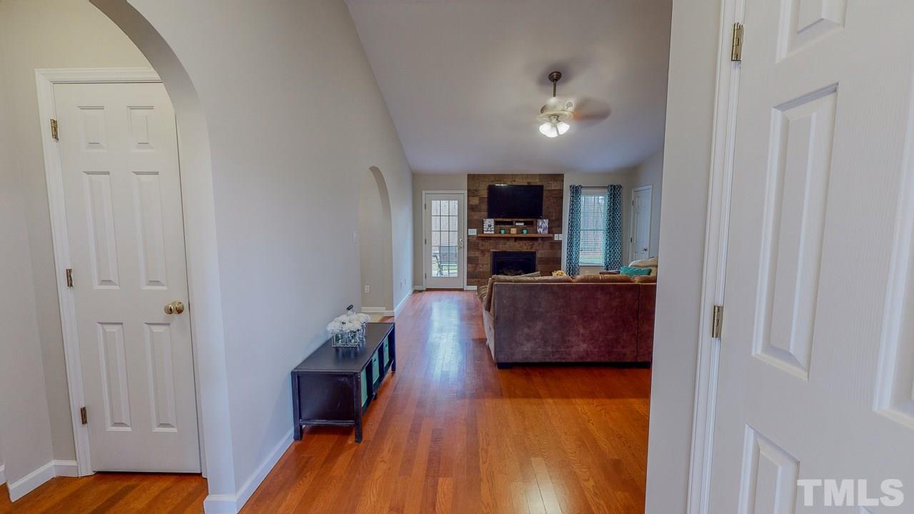 342 Punch Hill Farm Road Rougemont, NC 27572 - Photo 27 of 30 a living room with furniture and a flat screen tv