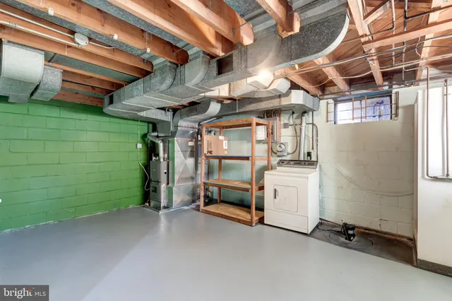 a view of storage and utility room