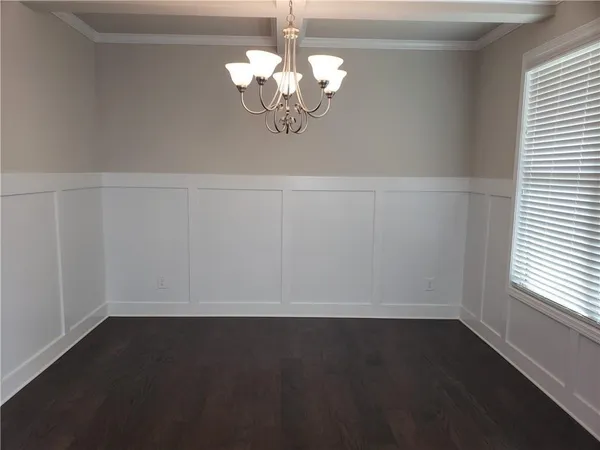 a view of wooden floor in a room