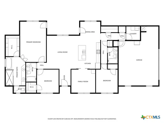 a house view with a garden space