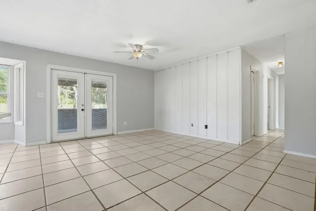 a view of an empty room