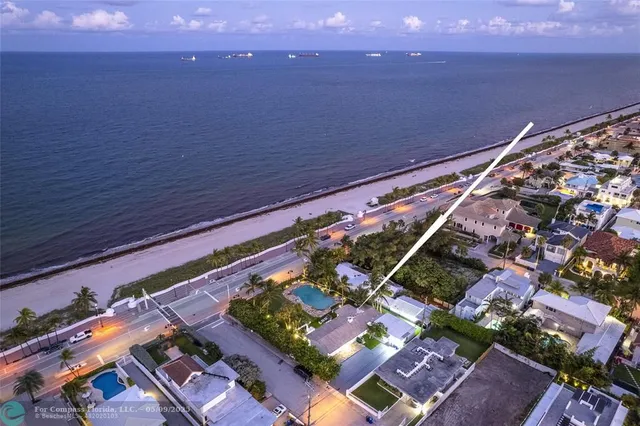 a view of city and mountain