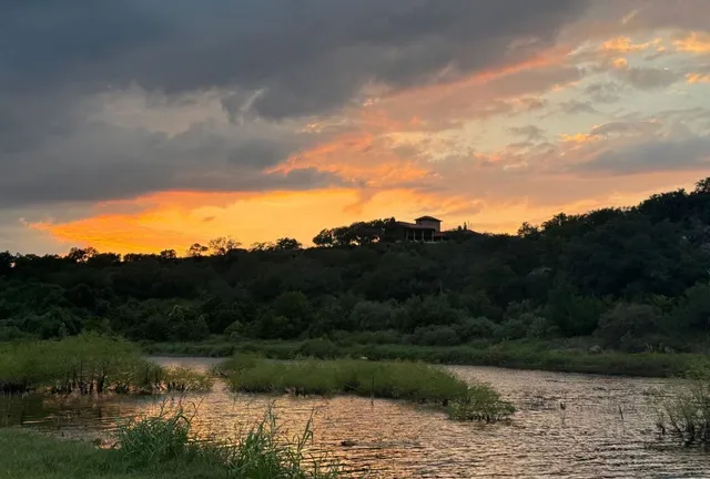 a view of a building with a pathway