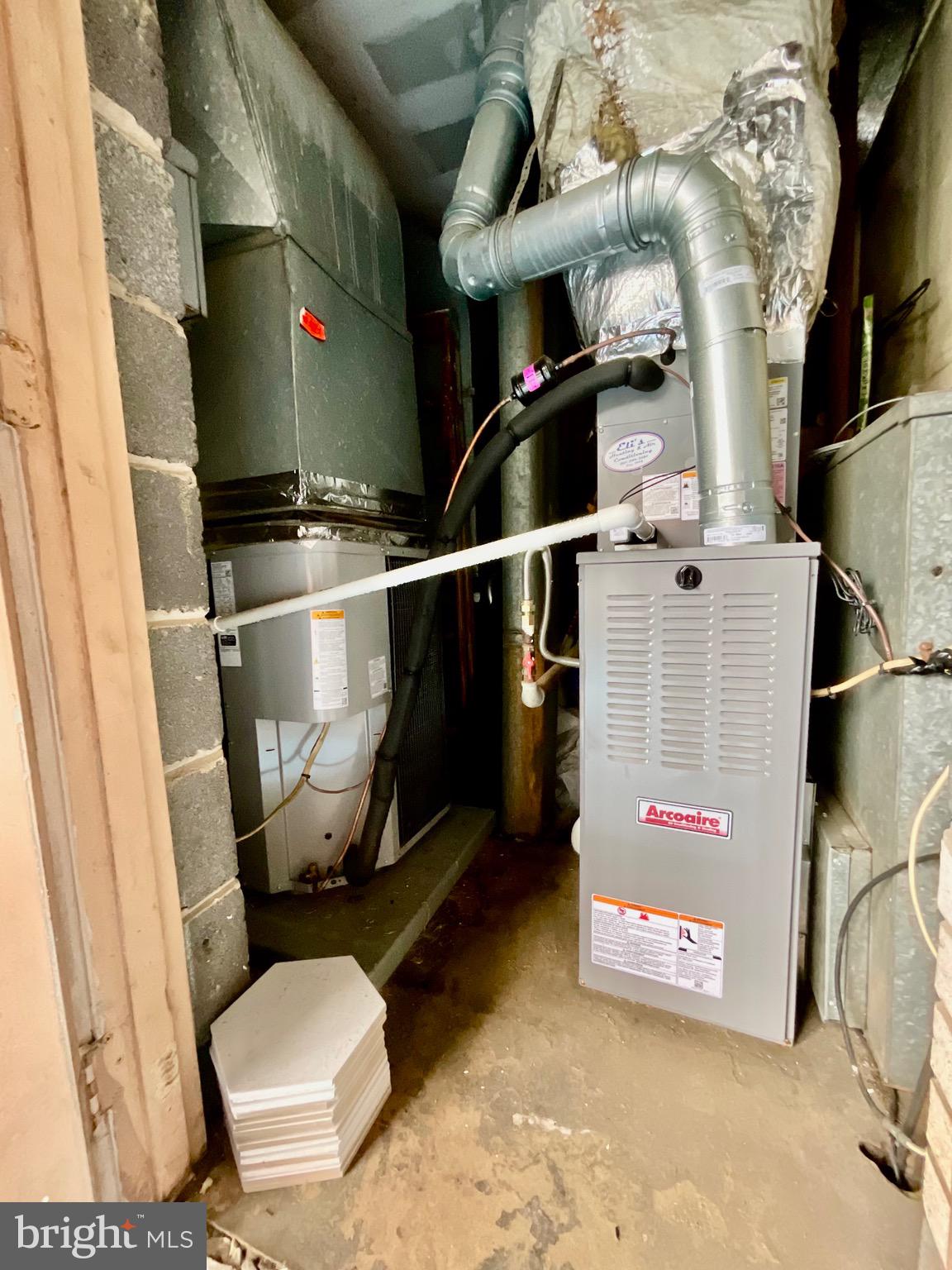 2509 Baltimore Road, Unit 4 Rockville, MD 20853 - Photo 19 of 27 Utility room showing 1 yr old HVAC