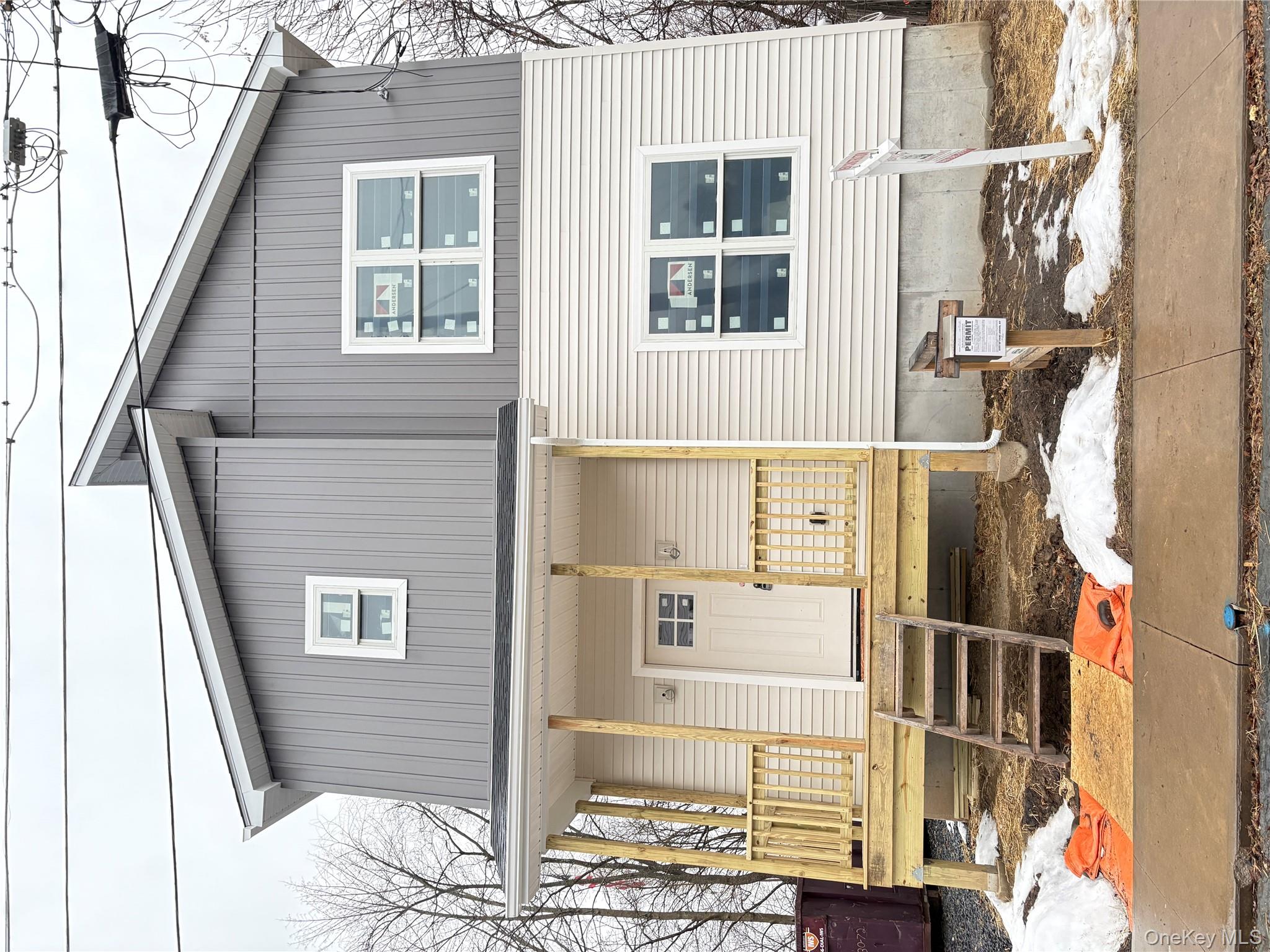 a front view of a house