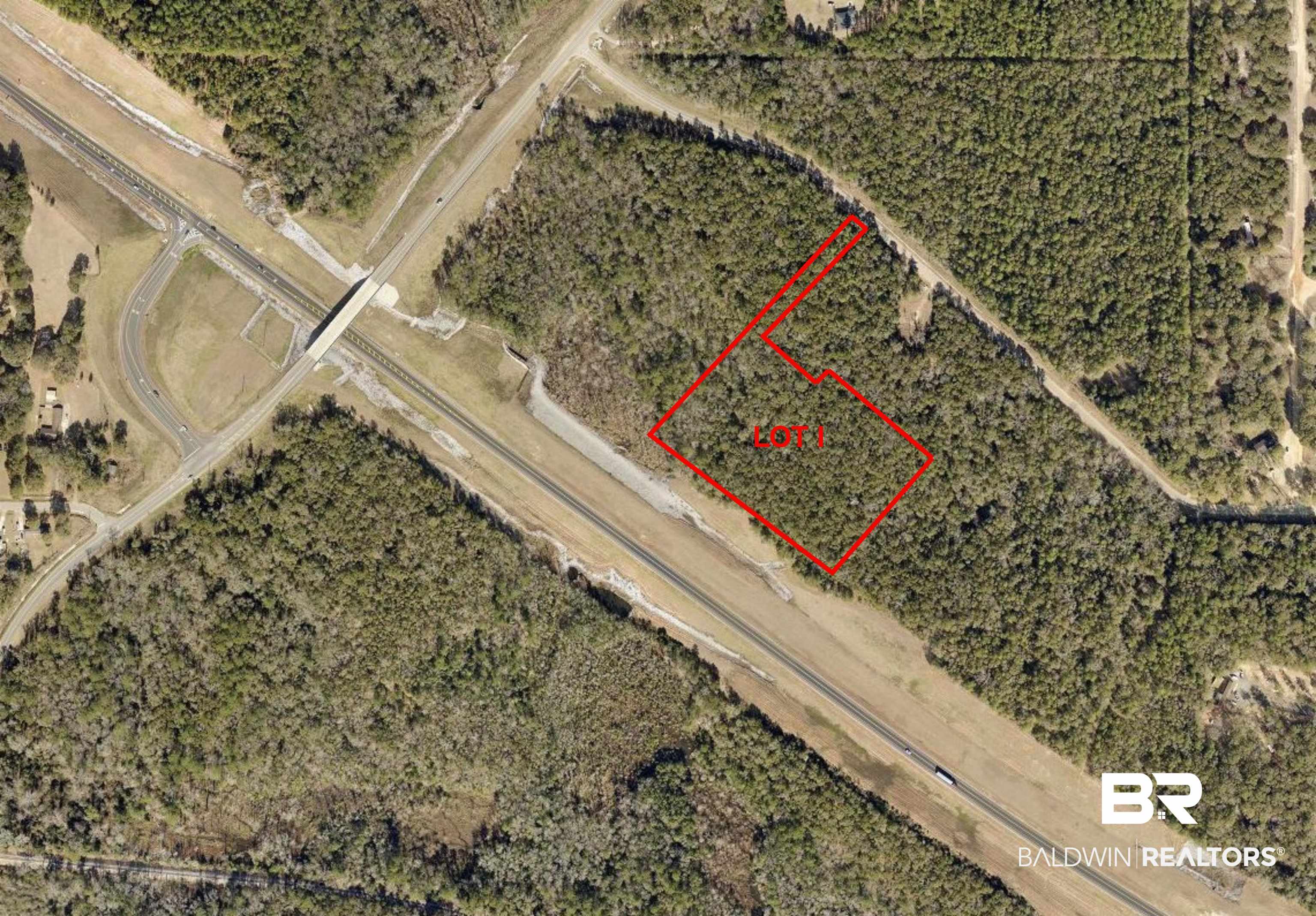 0 Danner Road East Wilmer, AL 36587 - Photo 13 of 13 Map / location featuring property boundaries highlighted