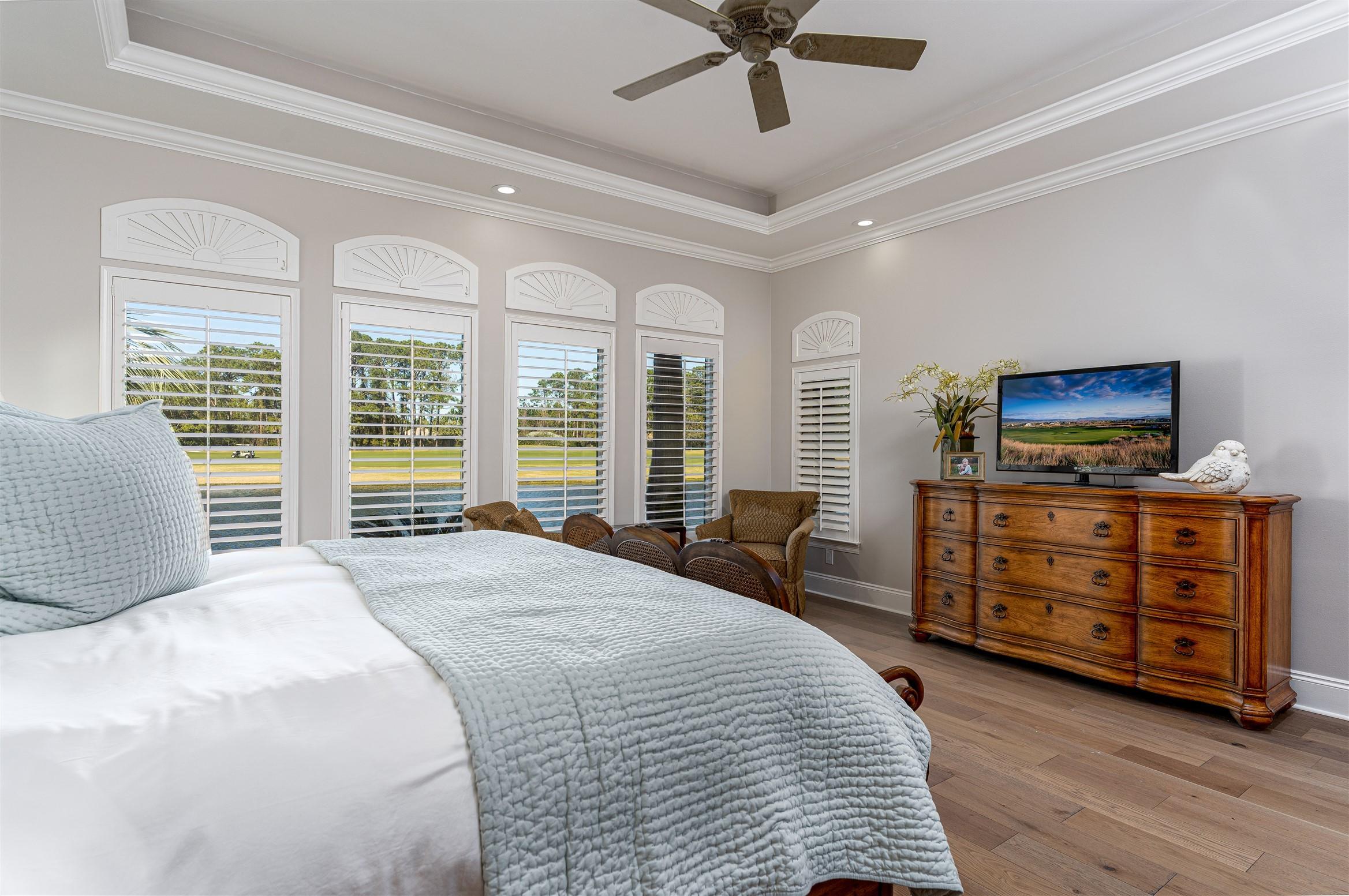 2949 Pine Valley Road Miramar Beach, FL 32550 - Photo 14 of 29 a bedroom with a bed and furniture with a flat tv screen