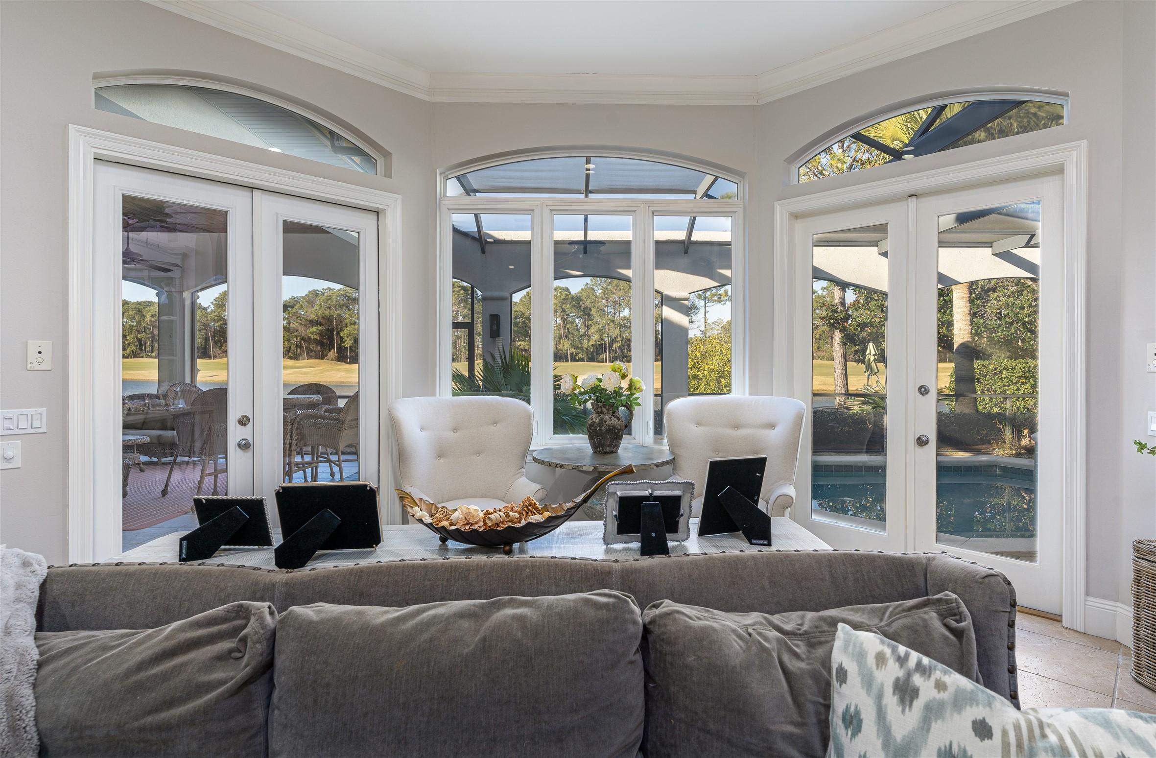 2949 Pine Valley Road Miramar Beach, FL 32550 - Photo 26 of 29 a living room with furniture and large windows