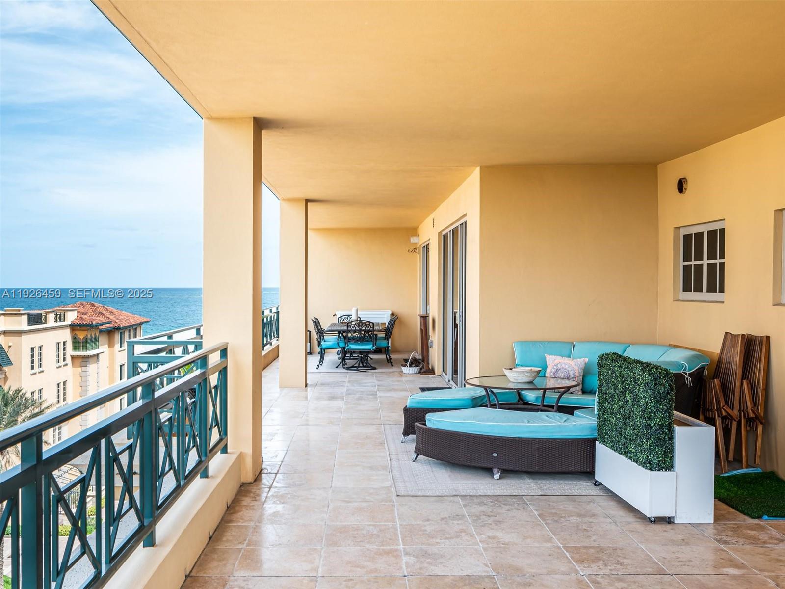 3415 North Ocean Drive, Unit 605 Hollywood, FL 33019 - Photo 27 of 31 a living room with furniture and a large window
