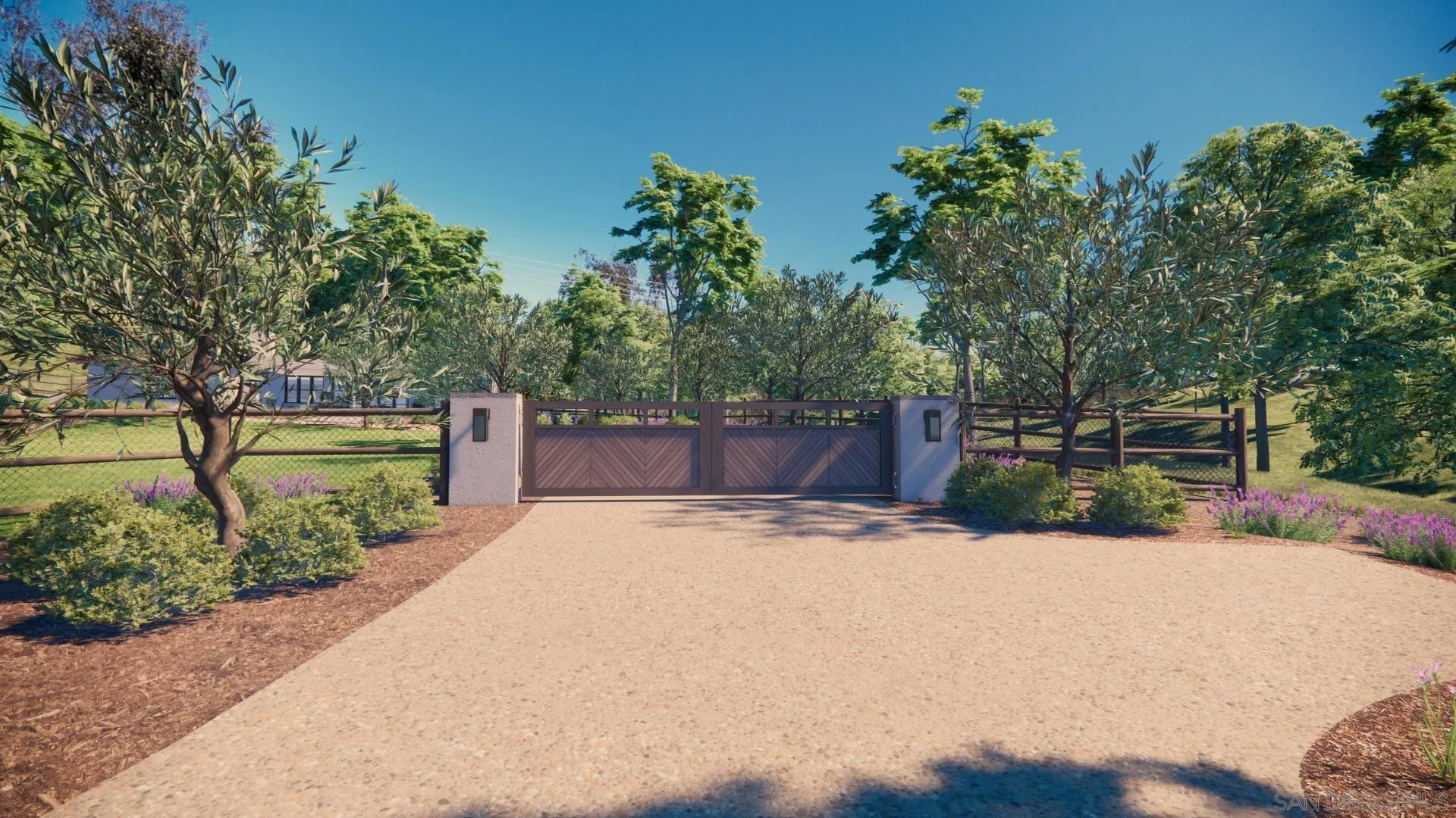 16256 Via Del Alba, Unit PAR 2 Rancho Santa Fe, CA 92067 - Photo 13 of 66 a view of a backyard with plants and trees