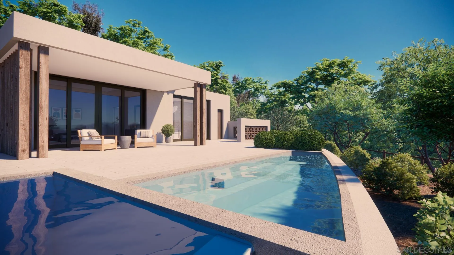 16256 Via Del Alba, Unit PAR 2 Rancho Santa Fe, CA 92067 - Photo 33 of 66 a view of a backyard with potted plants