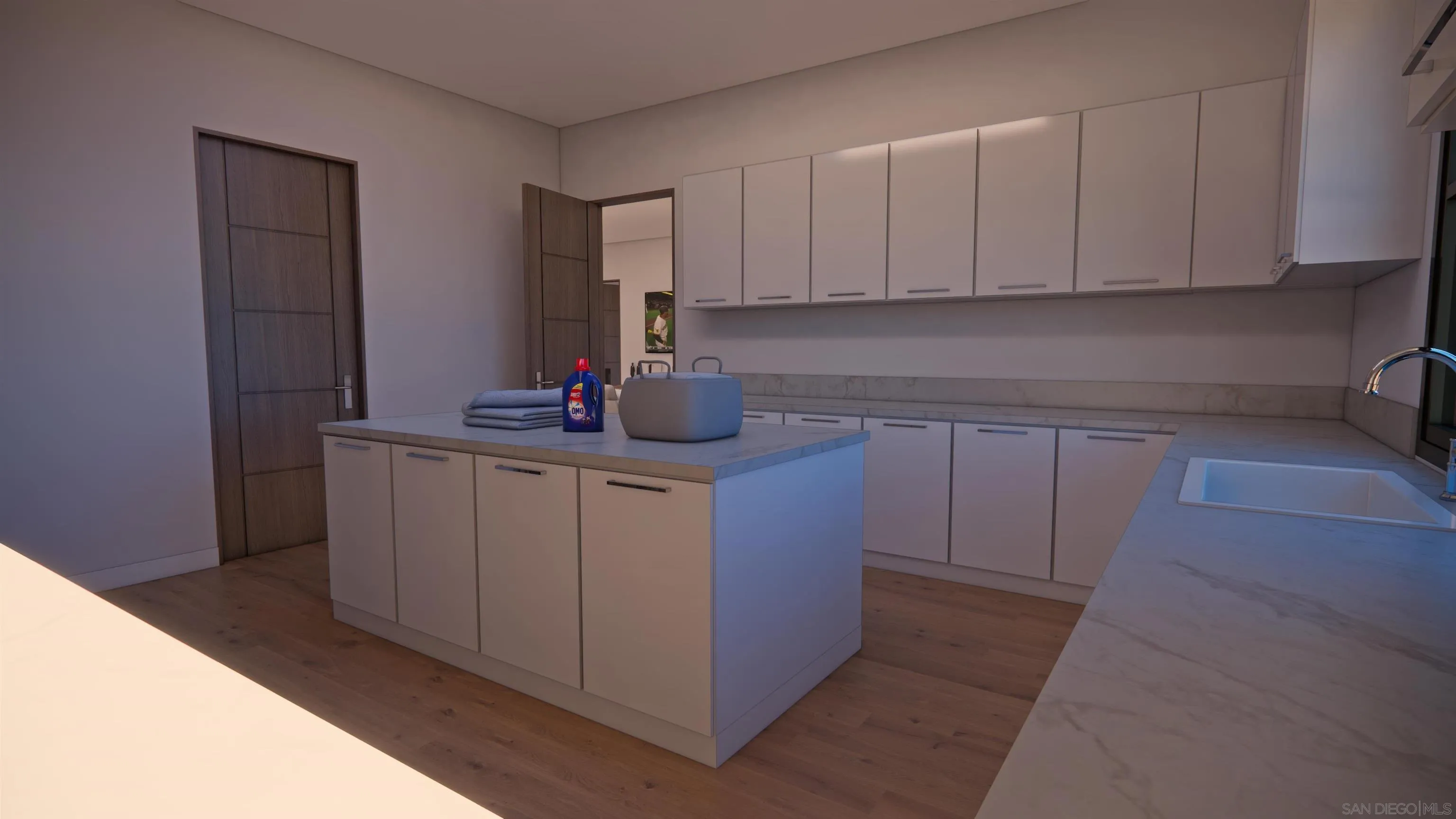 16256 Via Del Alba, Unit PAR 2 Rancho Santa Fe, CA 92067 - Photo 51 of 66 a kitchen with cabinets and white appliances