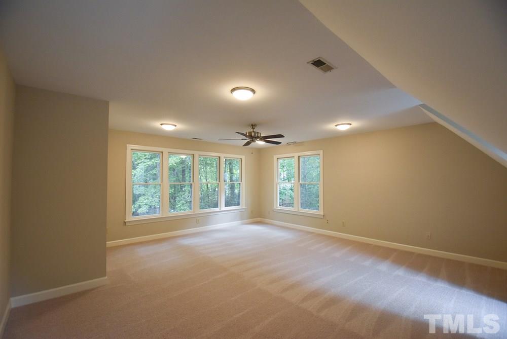 9004 Enfield Court Raleigh, NC 27615 - Photo 15 of 30 2nd flr has new neutral carpet throughout. Huge Bonus Rm w/neutral carpet, CF, lg closet & lots of windows.