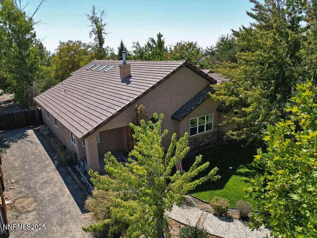 a backyard of a house